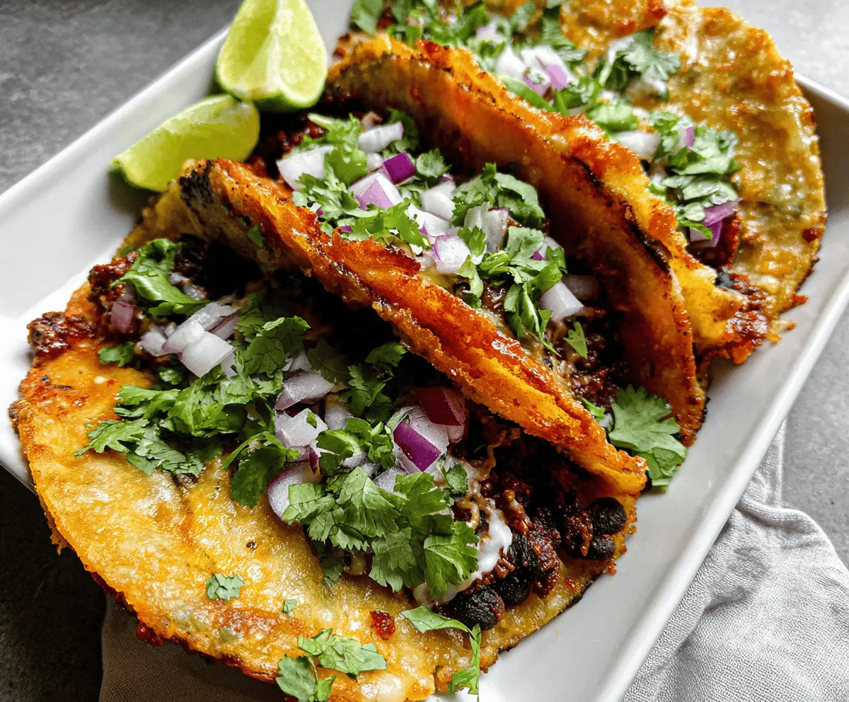 Crispy Black Bean Tacos – Easy & Healthy Dinner
