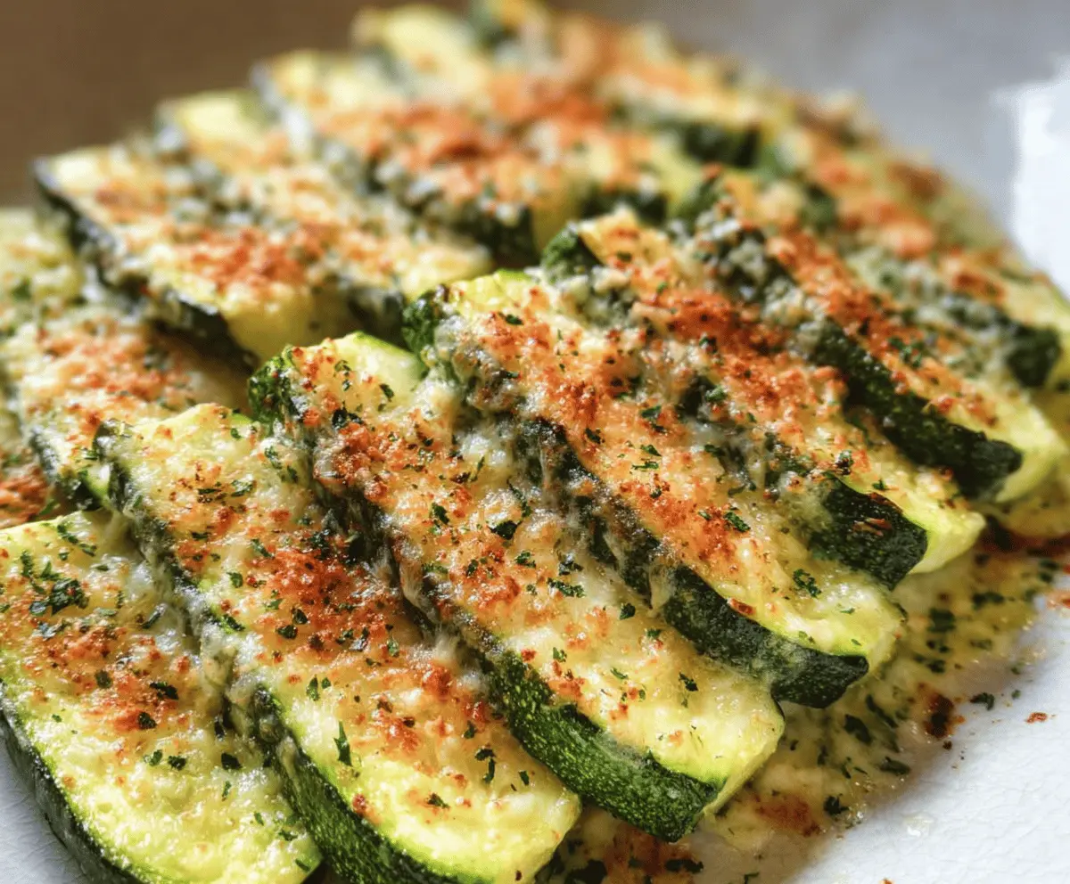 Crispy Baked Parmesan Zucchini Recipe