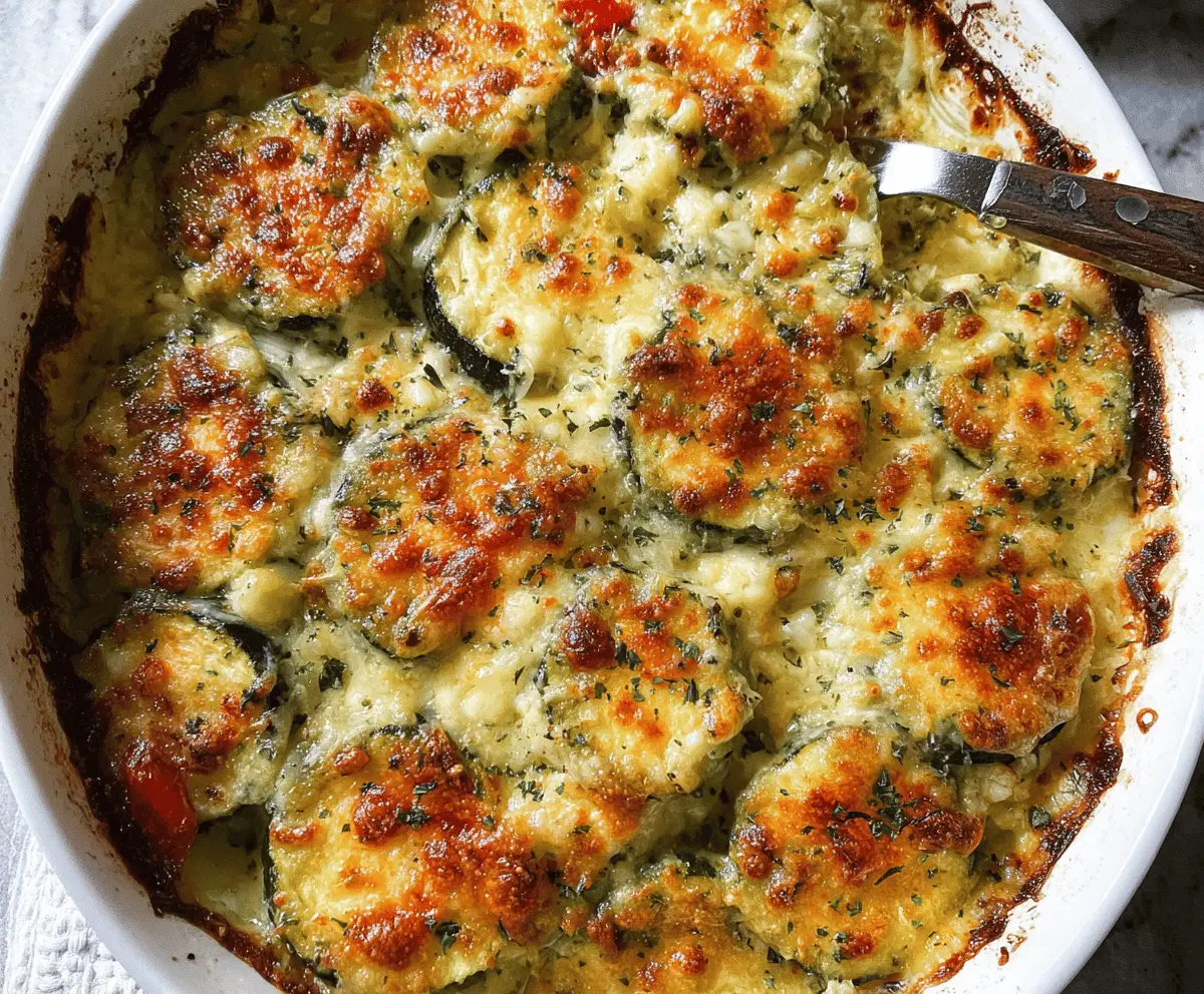 Easy Cheesy Baked Zucchini Recipe
