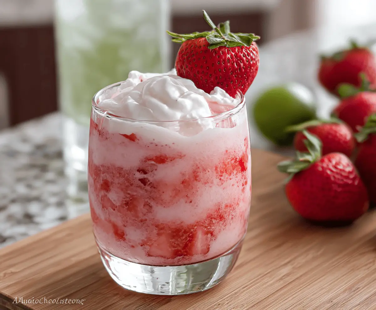 Easy Strawberries and Cream Cocktail Recipe