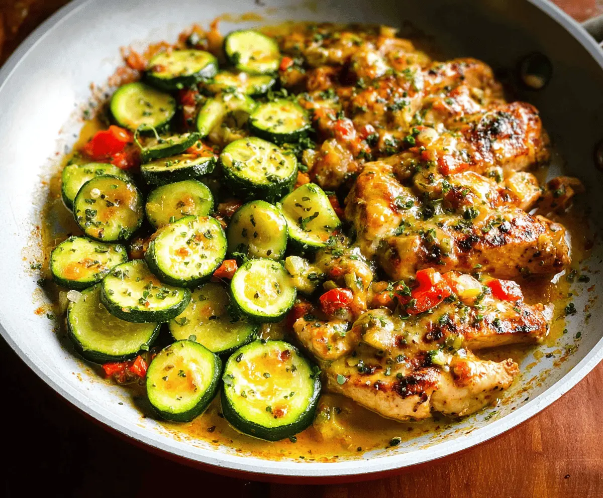 Easy Tex Mex Chicken and Zucchini Skillet