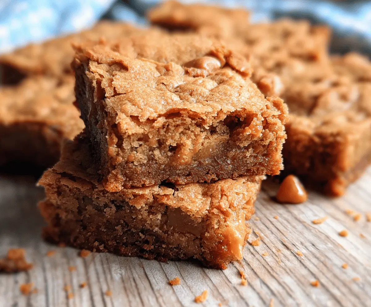 Chewy Butterscotch Zucchini Blondies Recipe