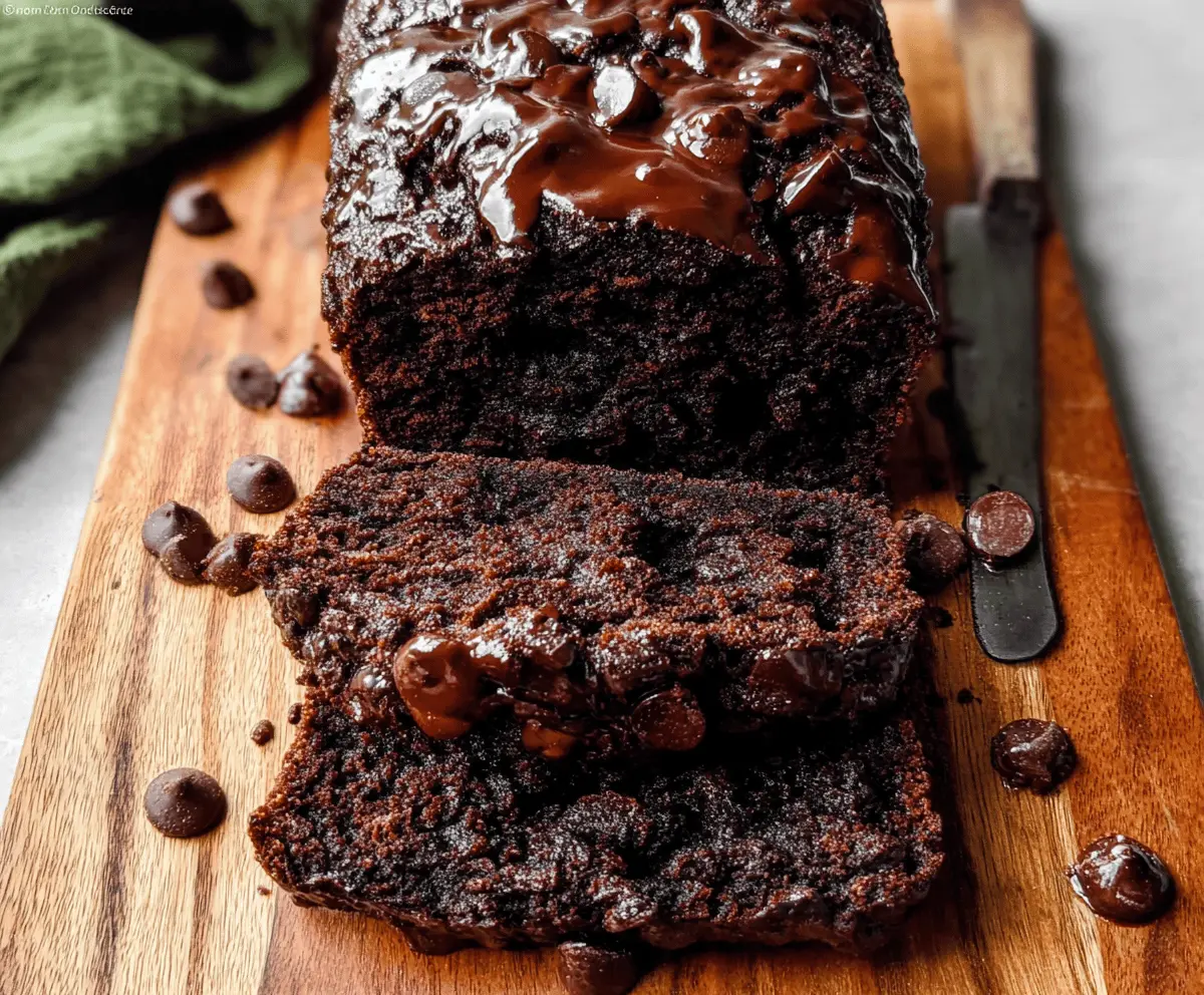 Super Moist Double Chocolate Zucchini Bread Recipe