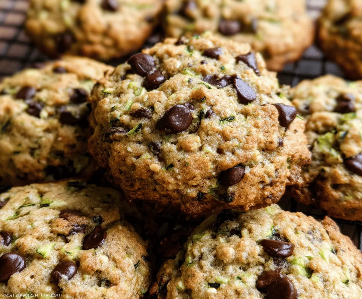 Easy Zucchini Chocolate Chip Cookies Recipe