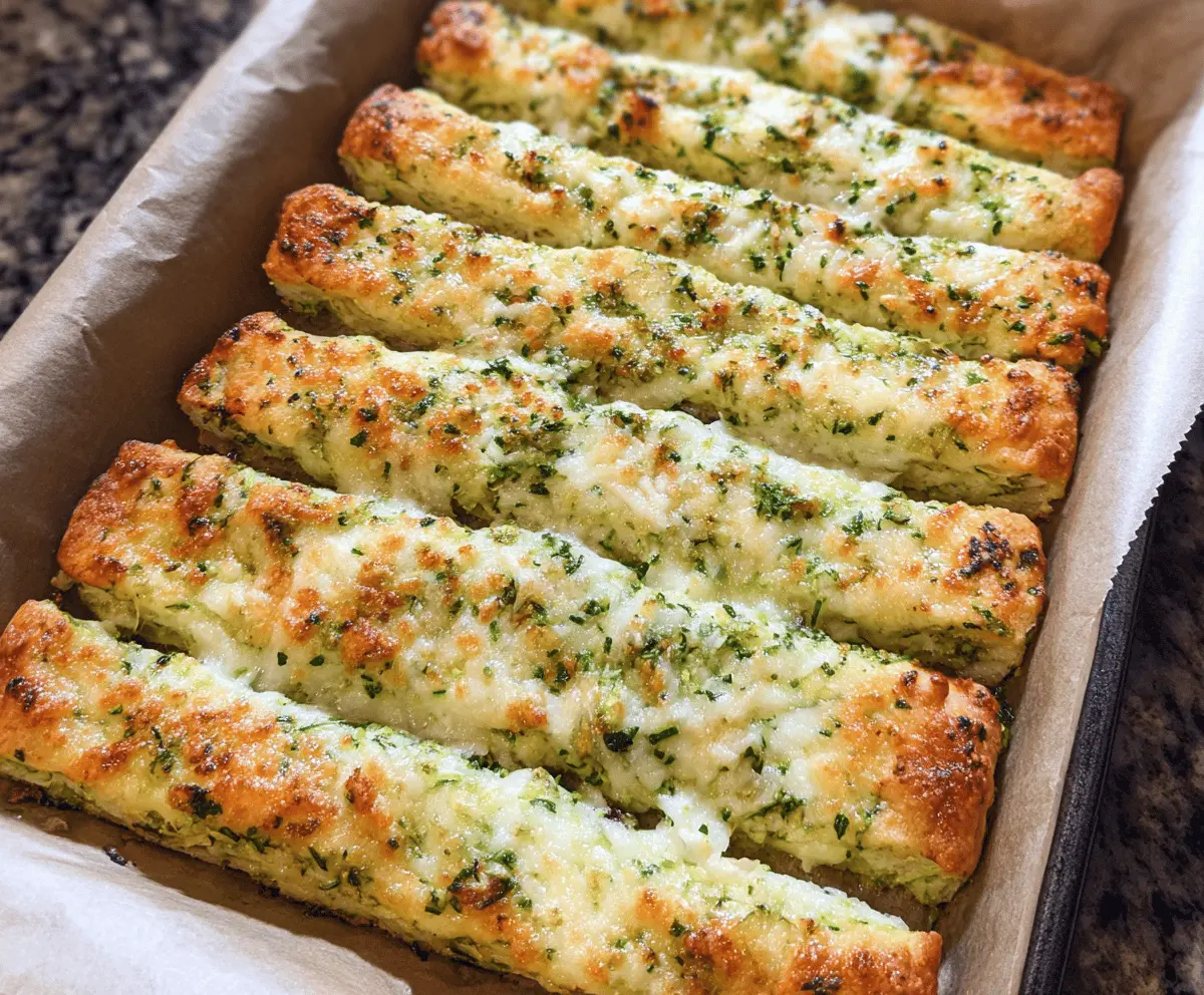 Easy Cheesy Zucchini Breadsticks Recipe