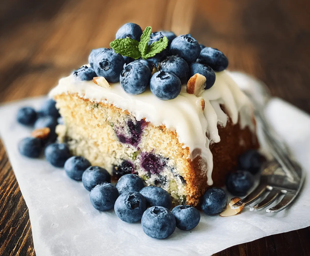 Moist Blueberry Zucchini Cake Recipe
