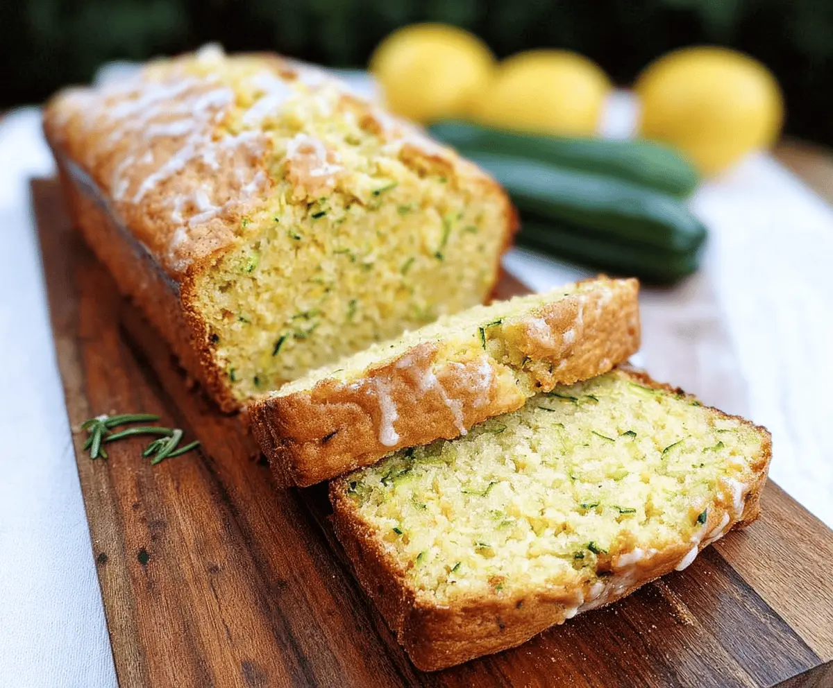 Moist Lemon Zucchini Bread Recipe