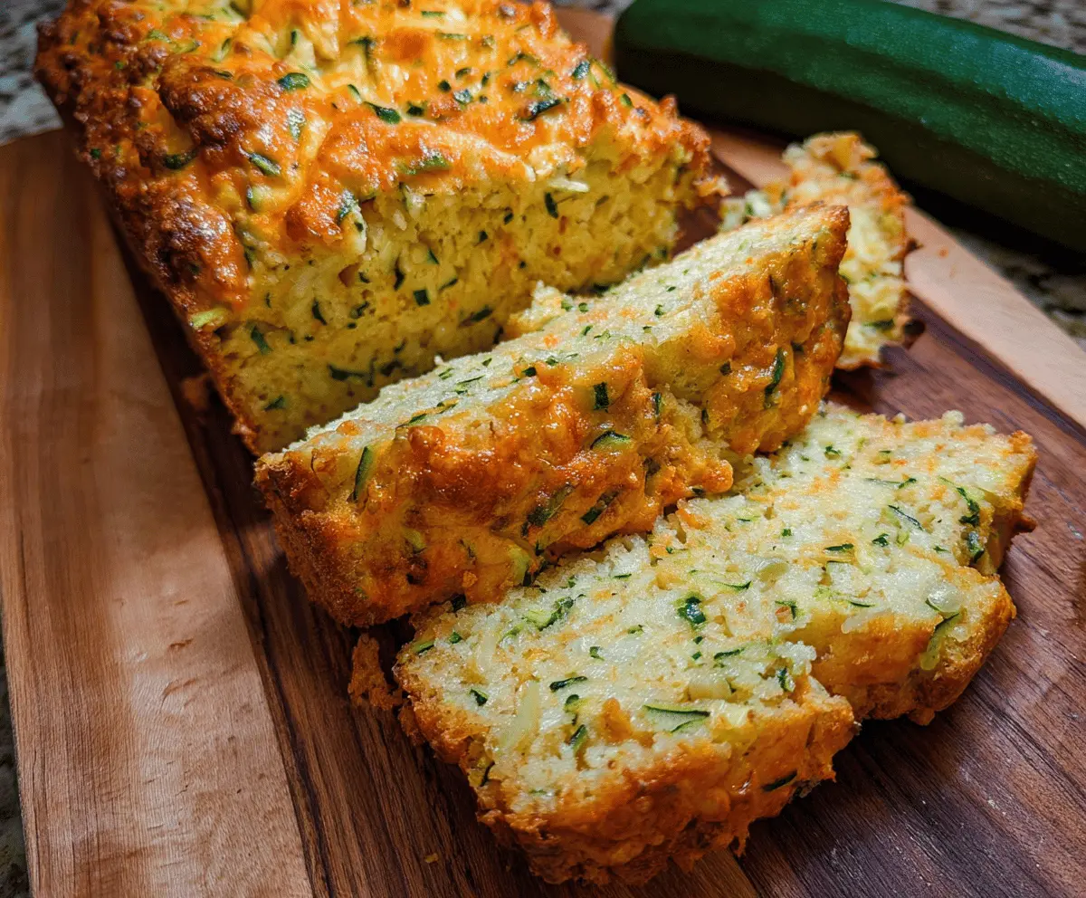 Easy Zucchini Cheese Bread Recipe with Moist Texture