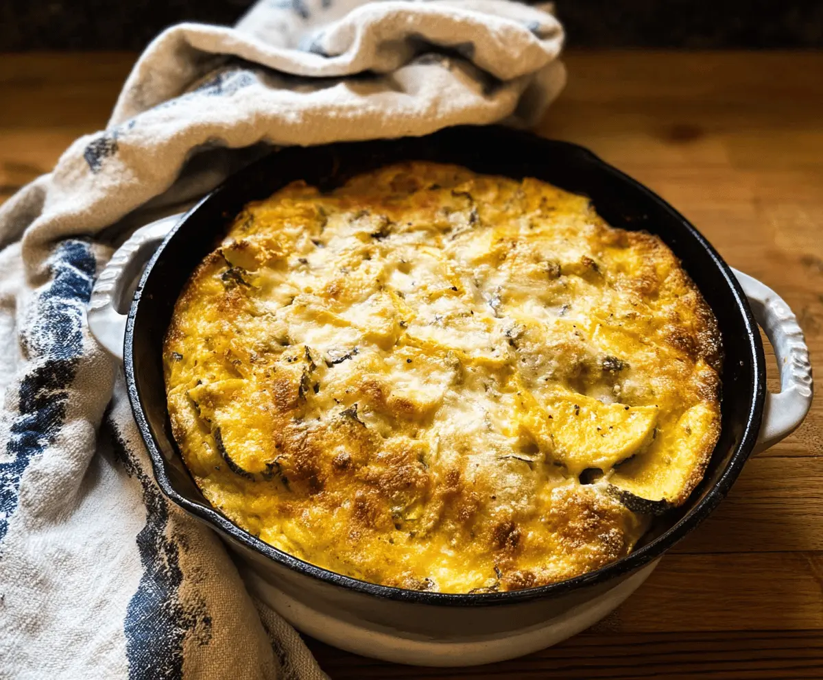 Easy Green Chile Yellow Squash Casserole Recipe