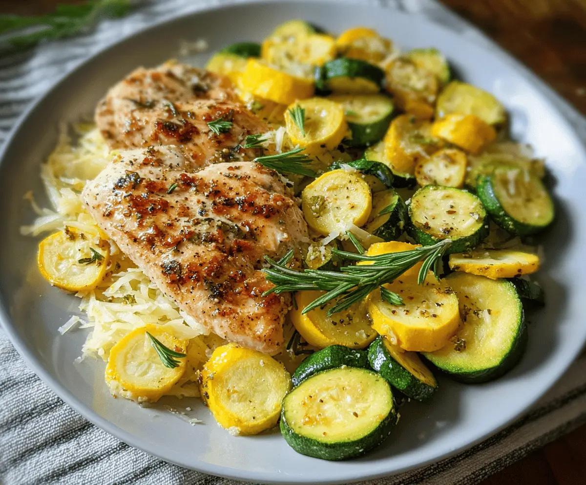 Easy Chicken Breast with Zucchini and Squash Recipe