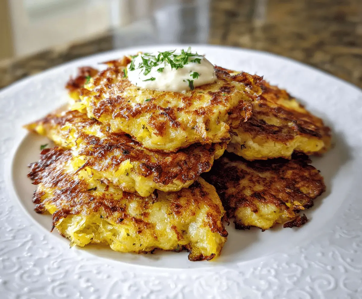 Crispy Parmesan Yellow Squash Fritters