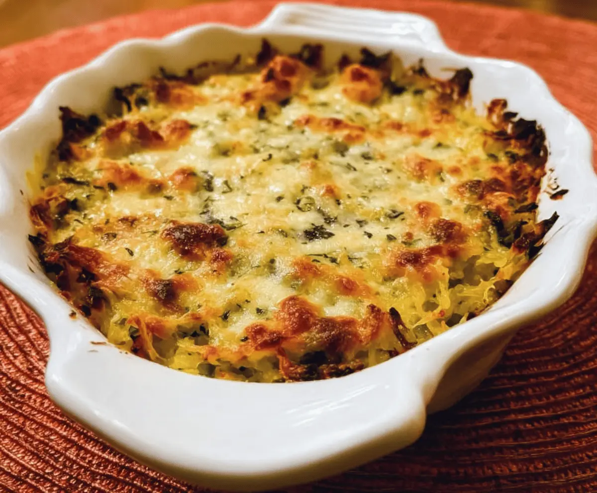Healthy Spaghetti Squash Au Gratin Recipe
