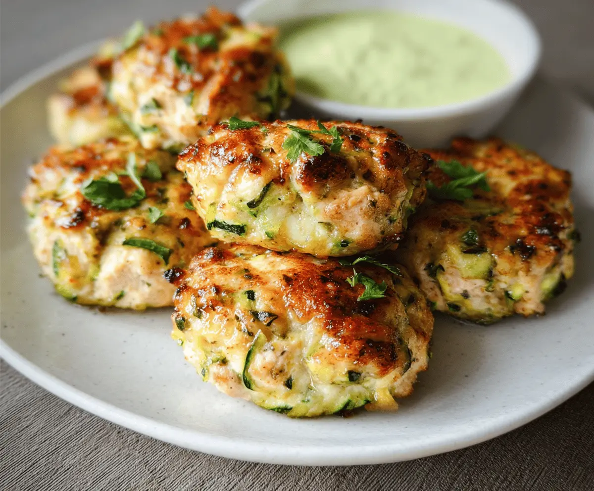 Healthy High Protein Chicken Zucchini Poppers Recipe