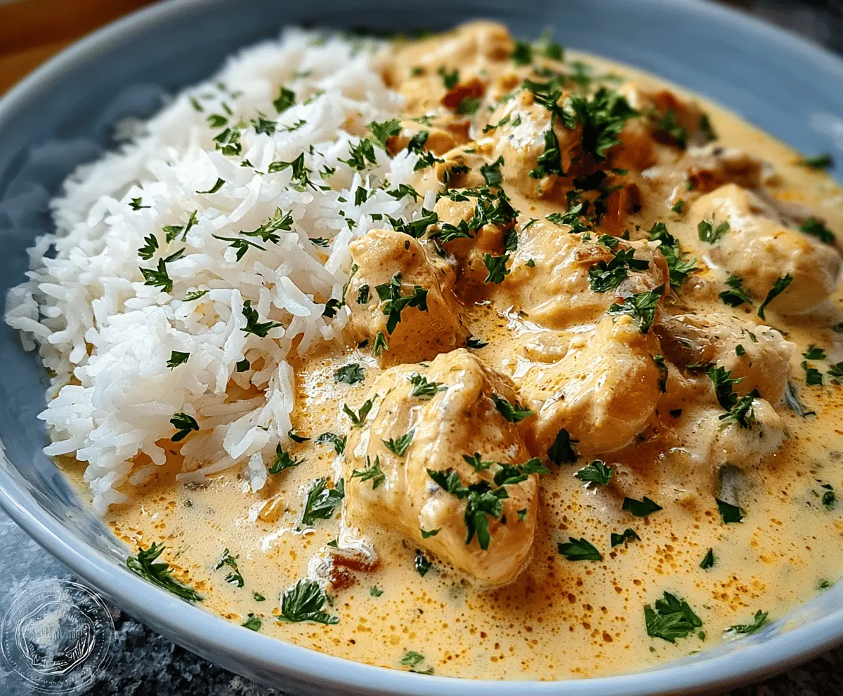 Easy Creamy Chicken and Rice Recipe