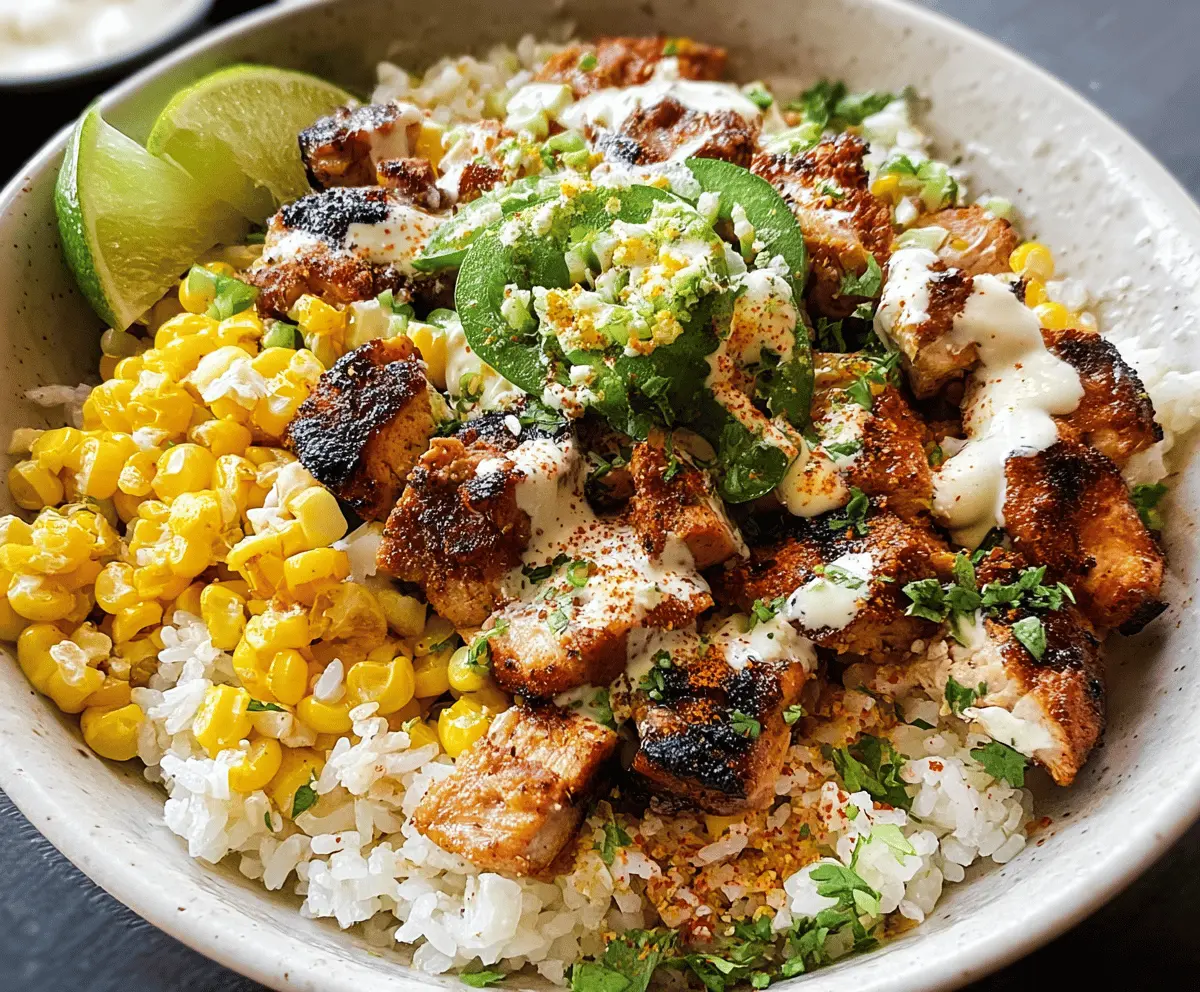 Easy Street Corn Chicken Rice Bowl Recipe