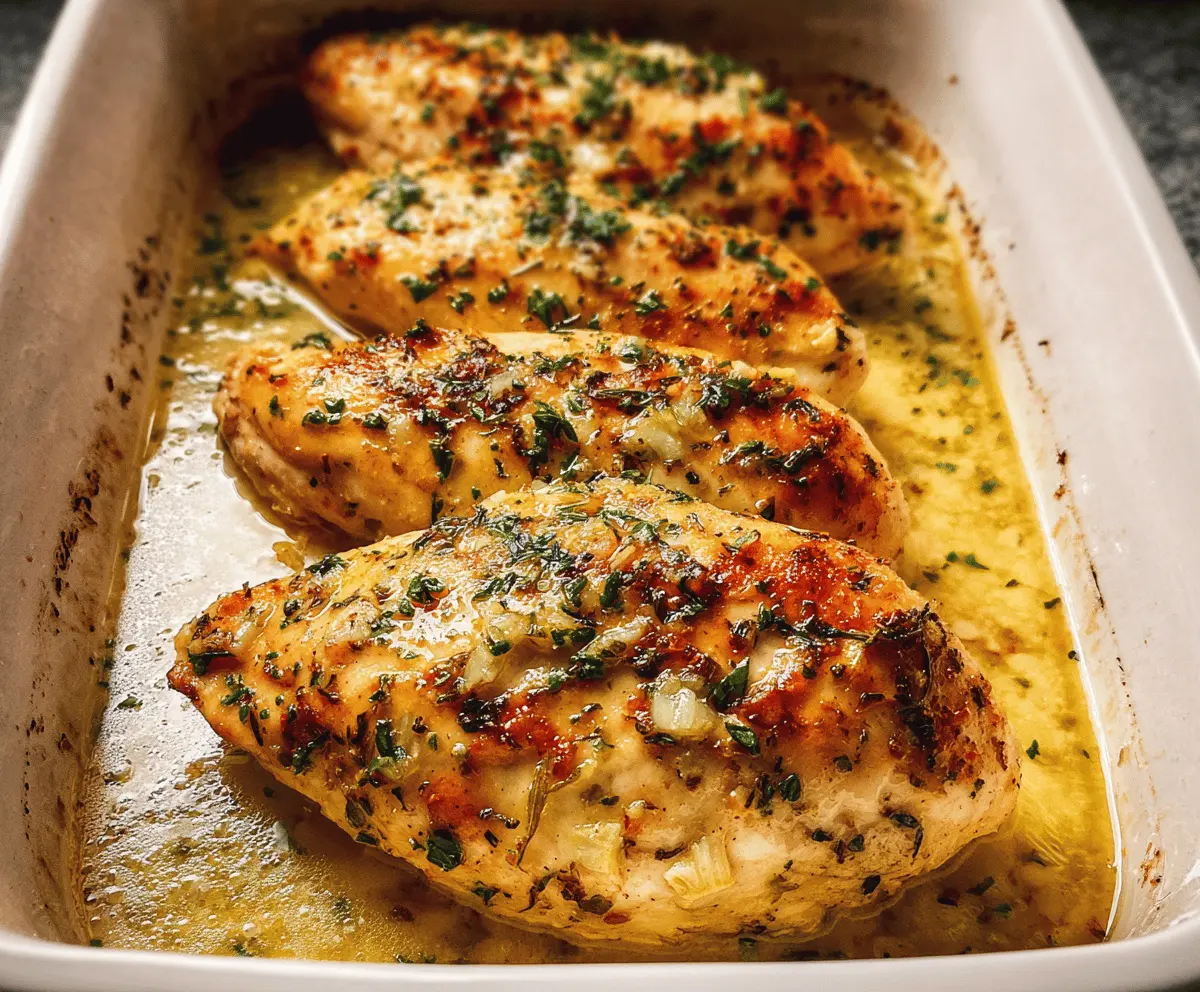 Easy Garlic Butter Baked Chicken Breast Recipe