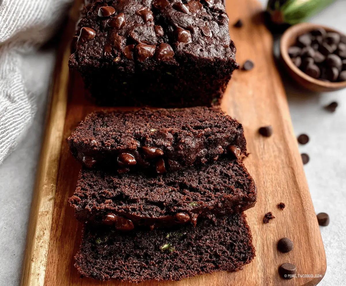 Moist Healthy Chocolate Zucchini Bread Recipe