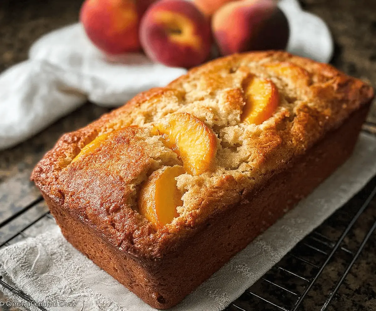 Easy Southern Peach Bread Recipe with Fresh Peaches