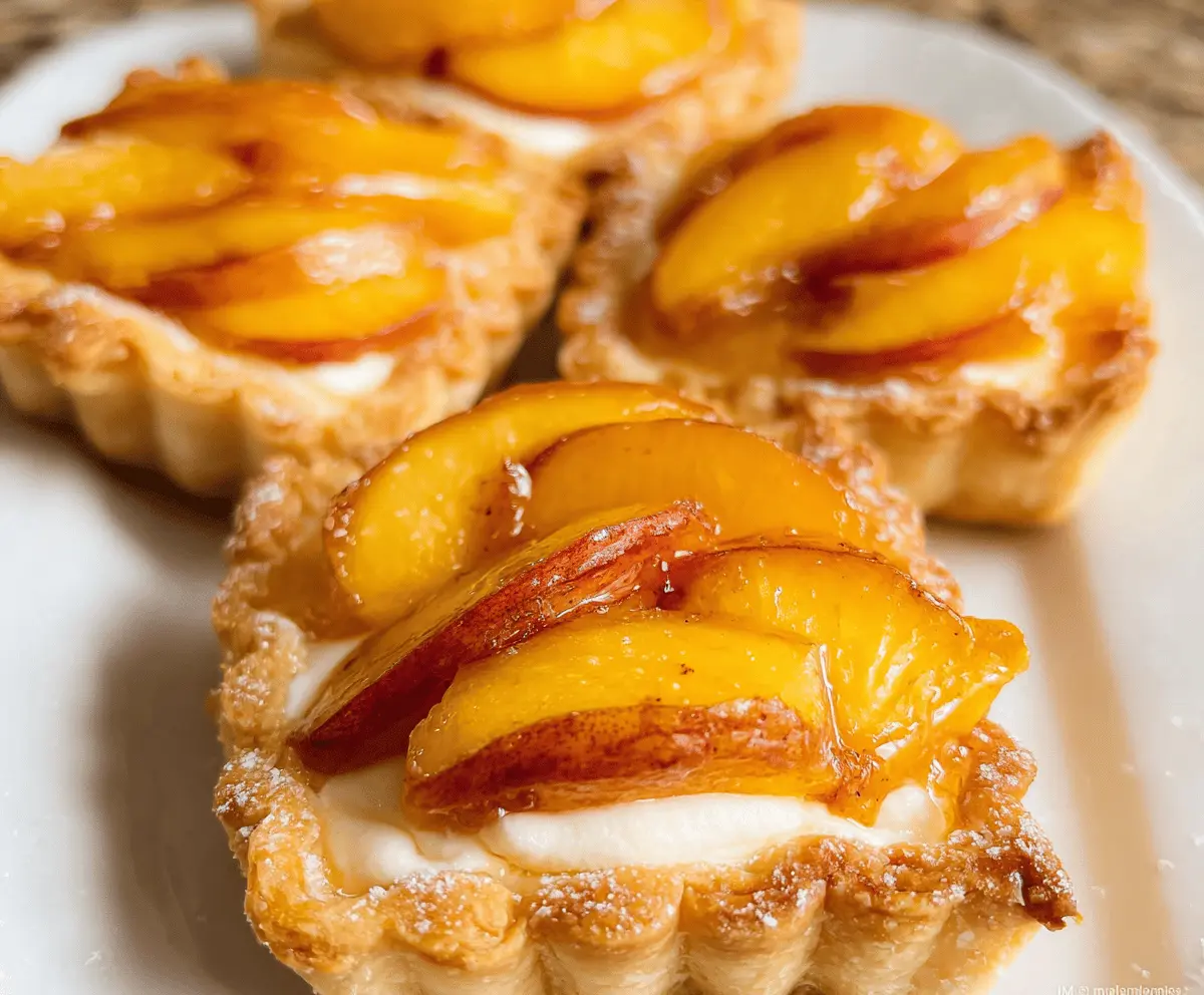 Mini Peach and Cream Cheese Tartlets Recipe