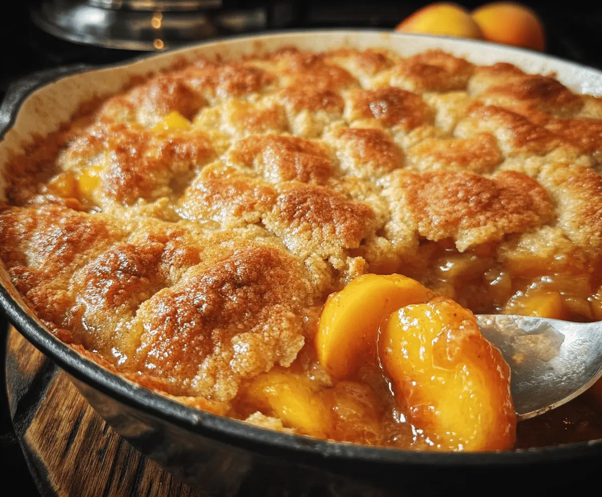 Easy Southern Peach Cobbler Recipe