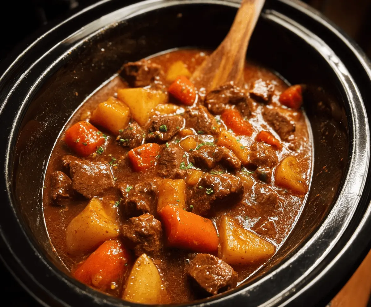 Hearty Crock Pot Beef Stew Recipe