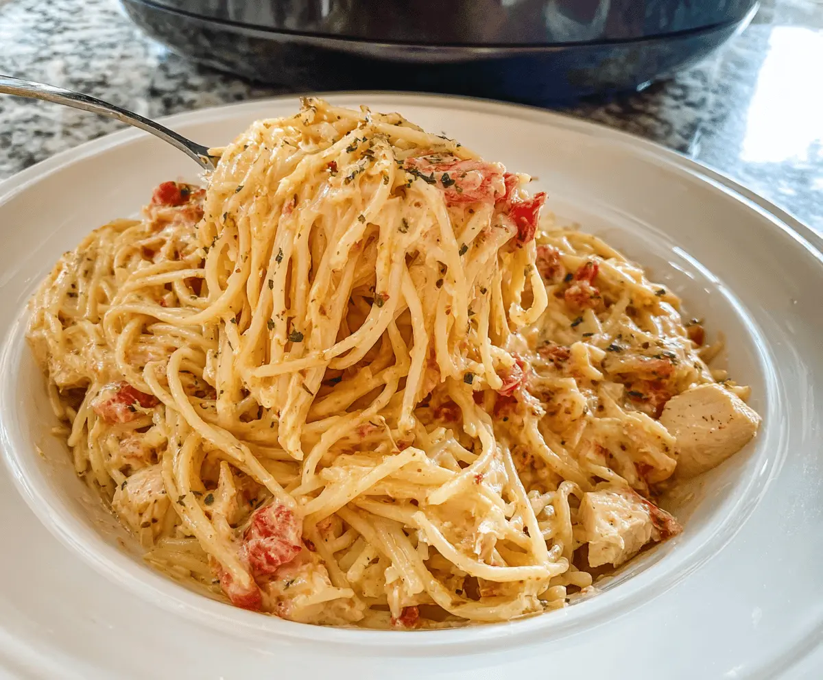 Easy Crockpot Chicken Spaghetti Recipe for Busy Weeknights
