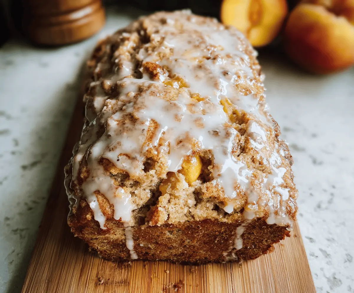 Easy Cinnamon Peach Bread Recipe