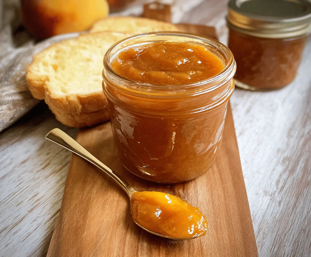 Easy Homemade Crockpot Peach Butter Recipe