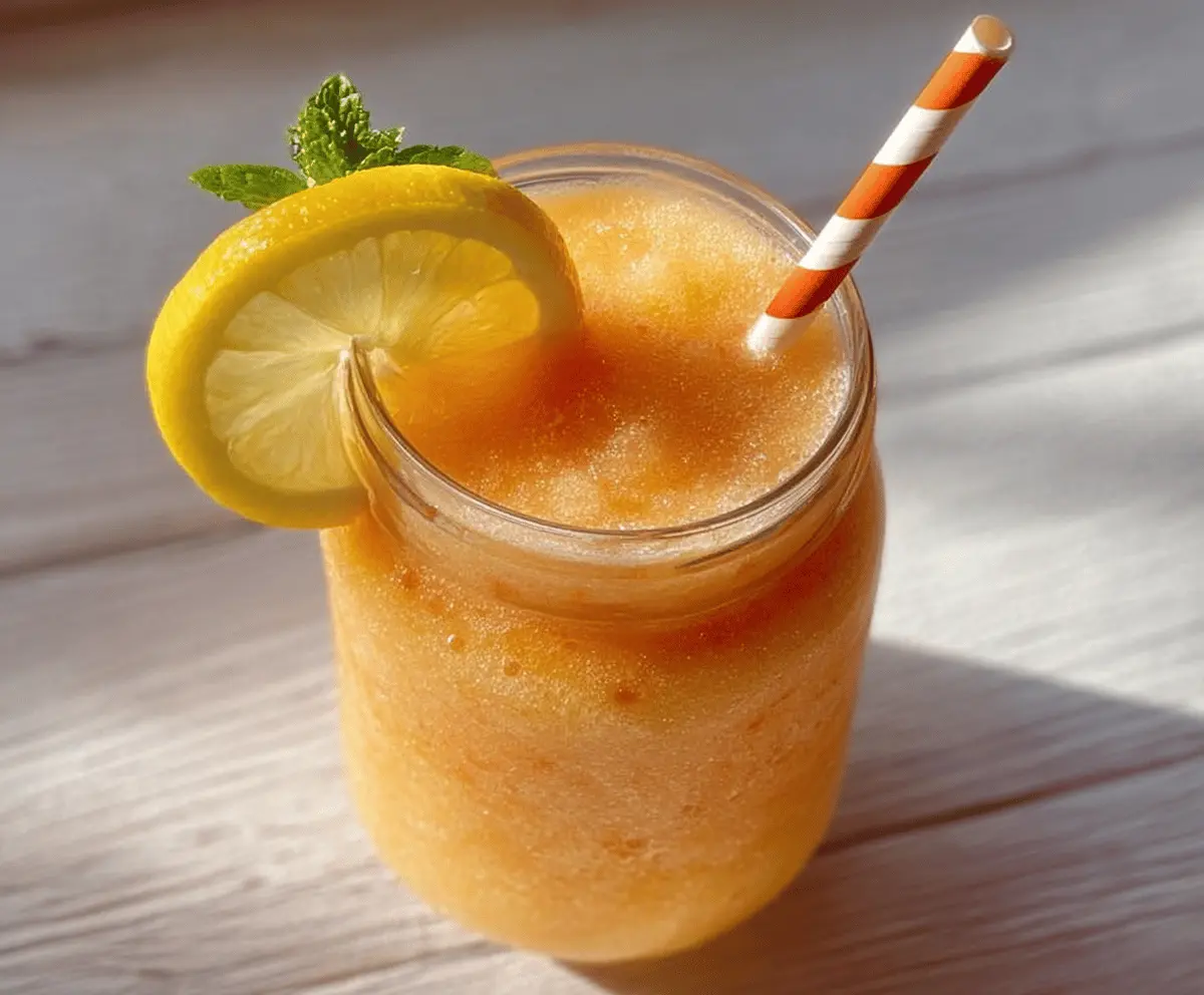 Refreshing Peach Lemonade Slush Recipe
