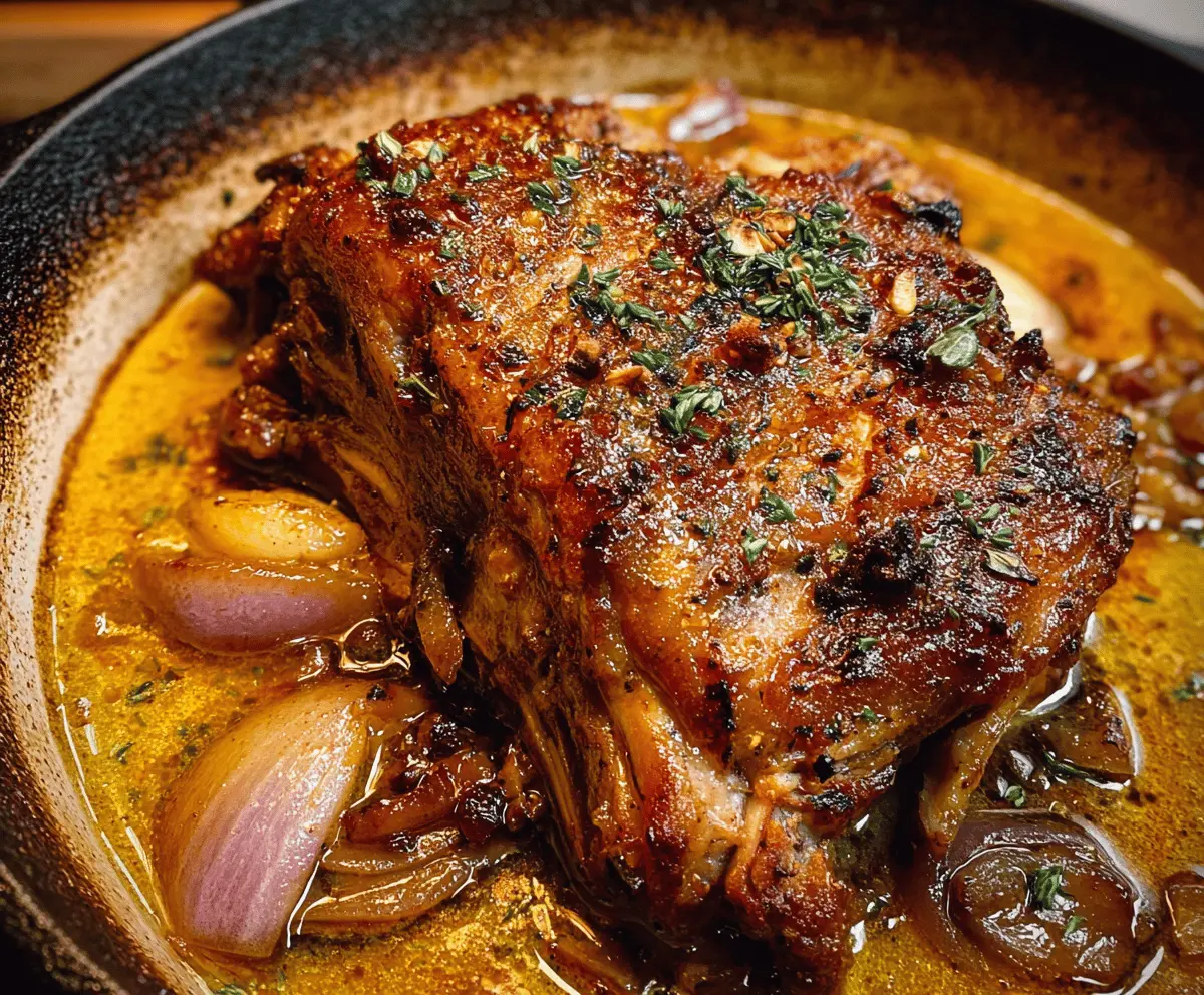 Tender Apple Cider Braised Pork Shoulder Recipe