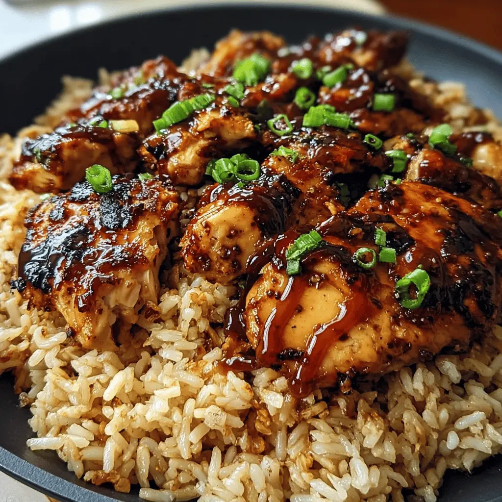 Easy One-Pan Honey BBQ Chicken and Rice