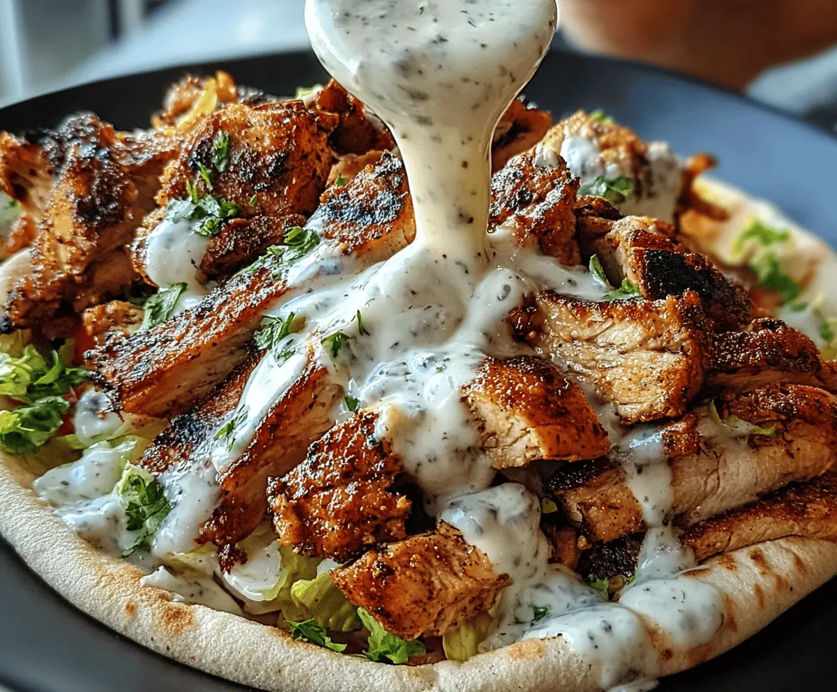 Easy Chicken Shawarma with Creamy Garlic Sauce