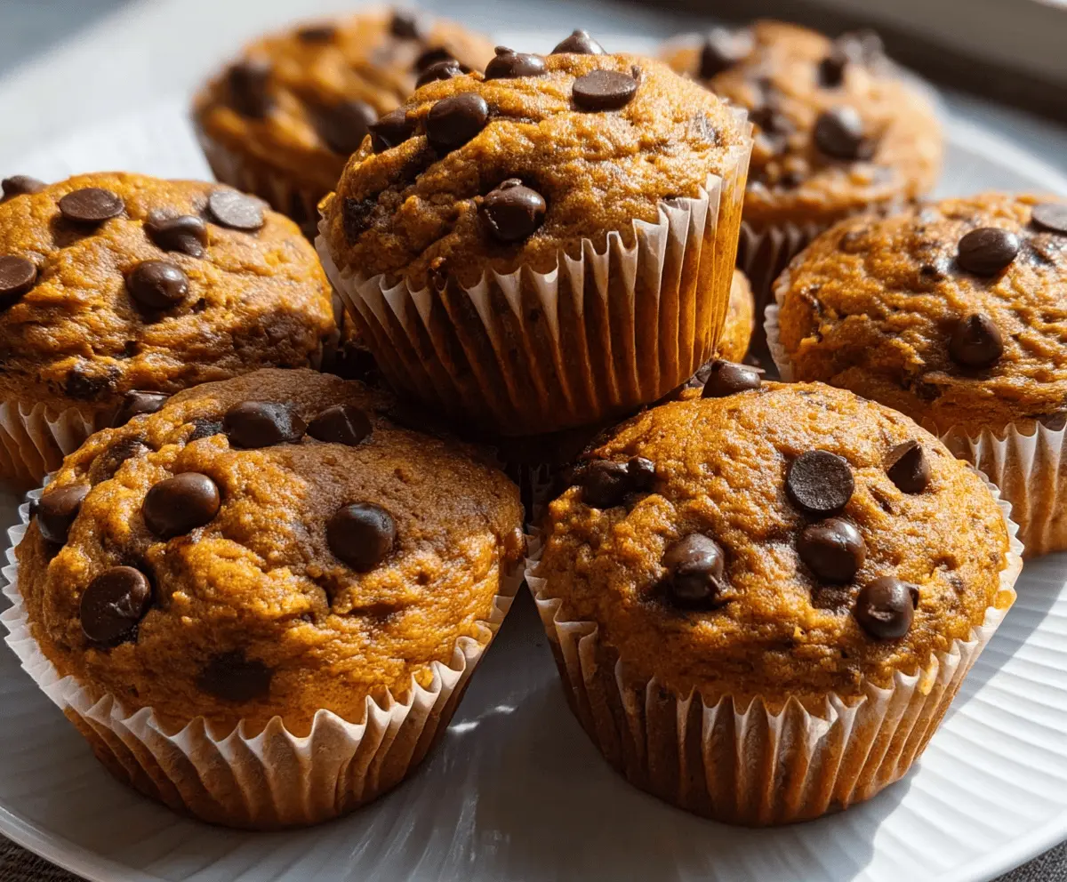 Easy Pumpkin Chocolate Chip Muffins Recipe