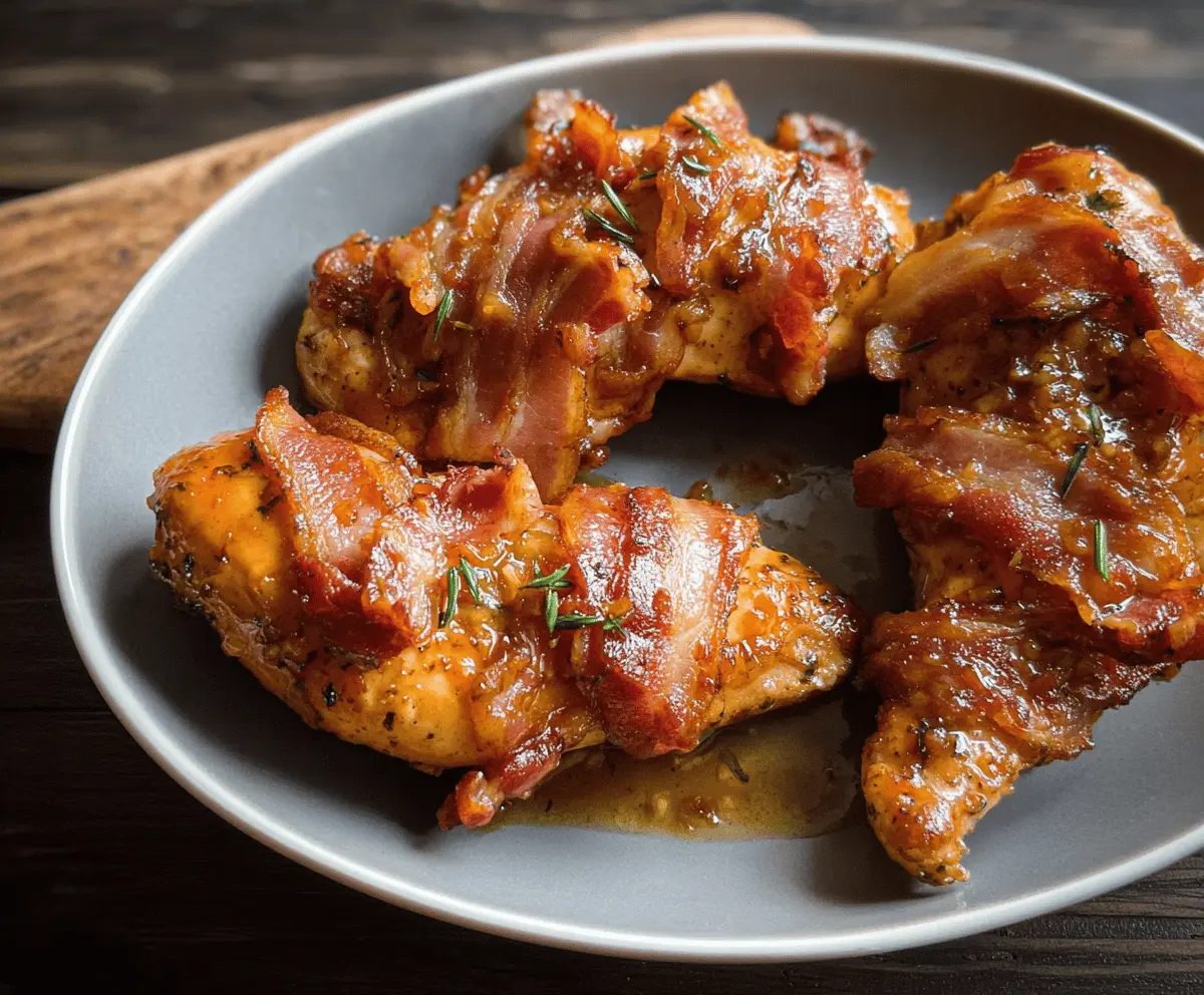 Easy Maple Garlic Bacon Chicken Recipe
