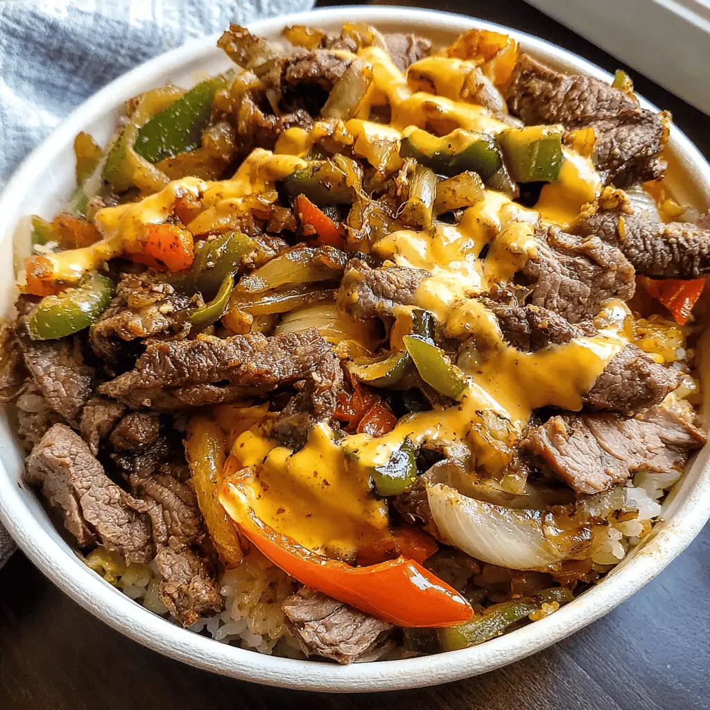 Easy Philly Cheesesteak Bowls for Dinner