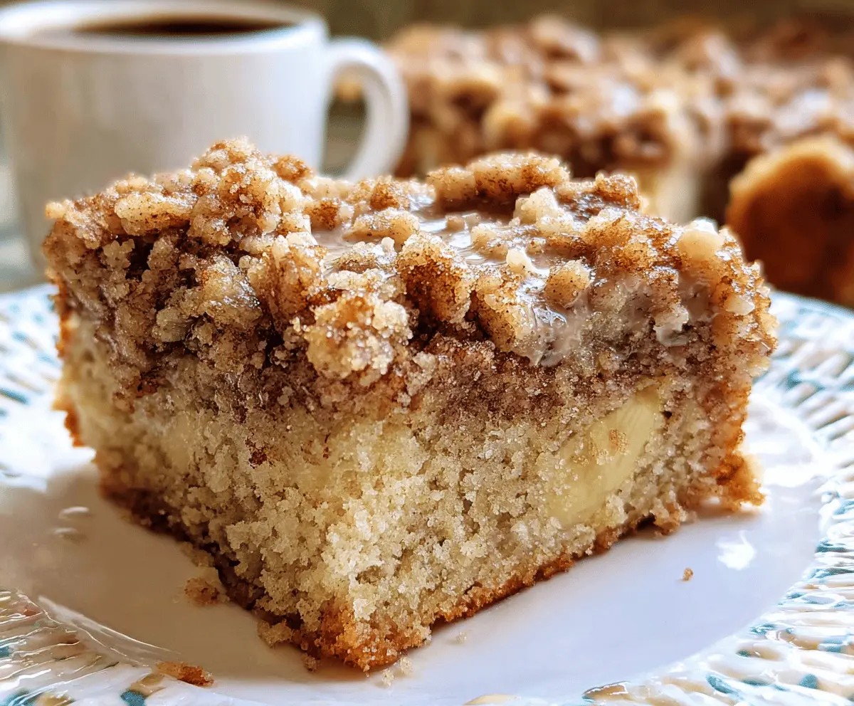 Easy Banana Crumb Coffee Cake With Streusel Topping