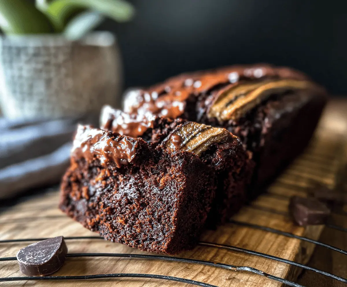 Moist Chocolate Espresso Banana Bread Recipe