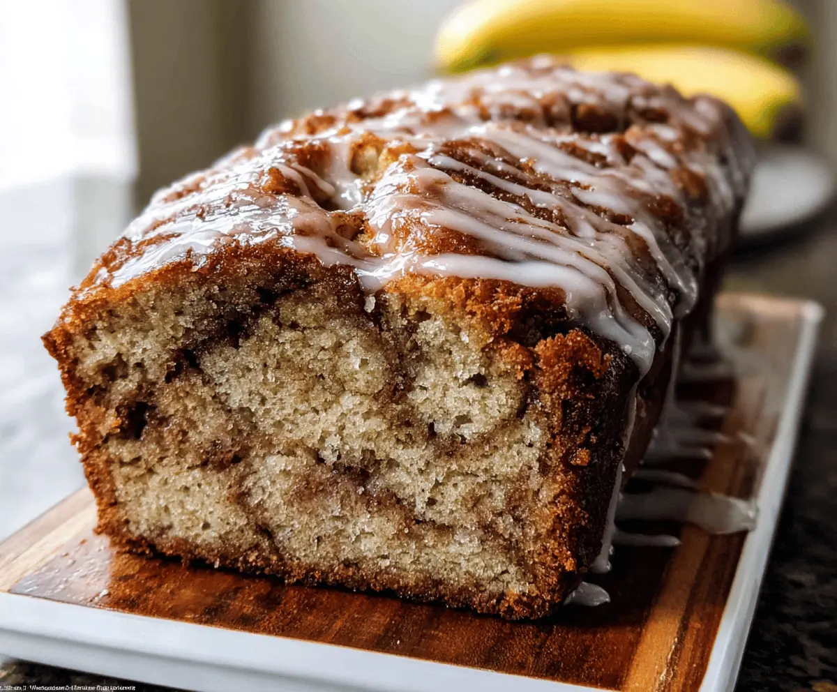 Easy Homemade Cinnamon Swirl Banana Bread Recipe
