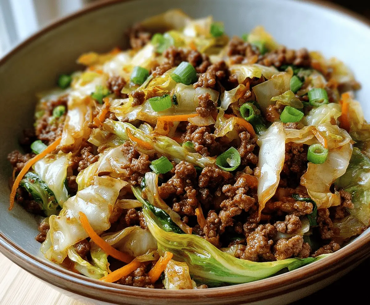 Healthy Chinese Beef and Cabbage Stir Fry Recipe