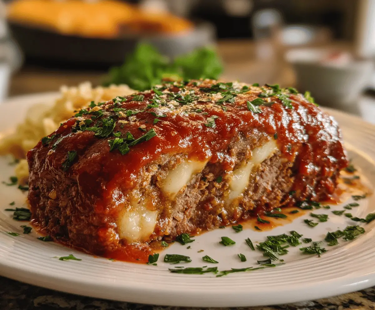 Easy Stuffed Italian Meatloaf Recipe