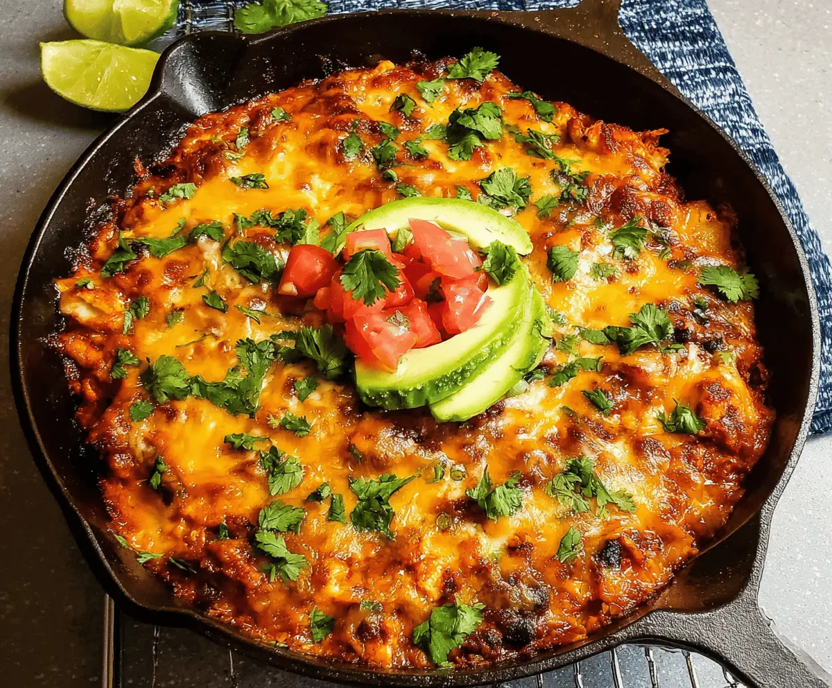 Healthy Chicken Enchilada Skillet Recipe