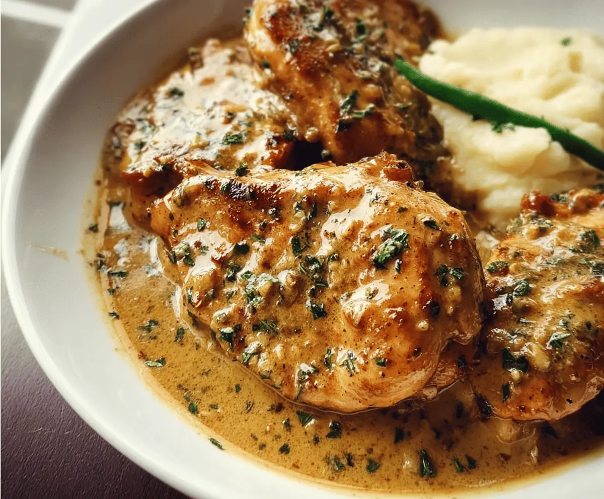 Easy Creamy Garlic Chicken Recipe