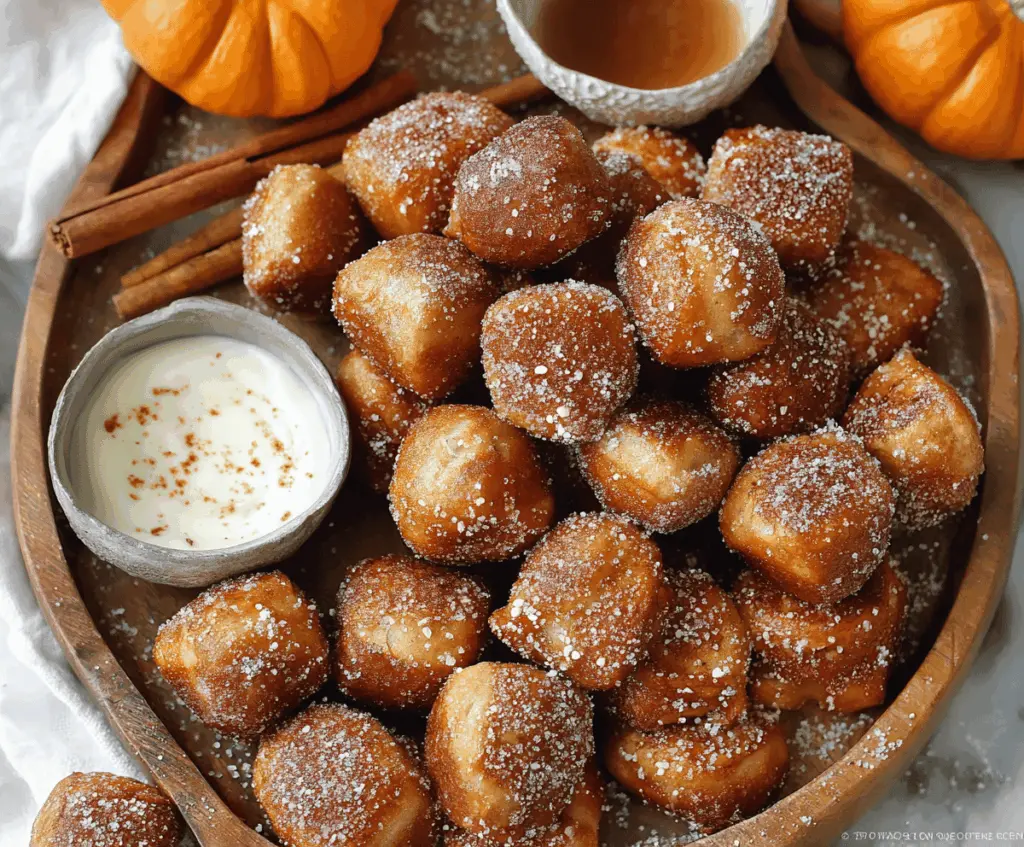 Delicious pumpkin pretzel bites topped with orange icing and sprinkles, perfect for fall snacking and Halloween treats.