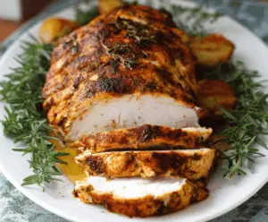 Juicy slow cooker turkey breast cooked to perfection, ideal for a healthy meal.
