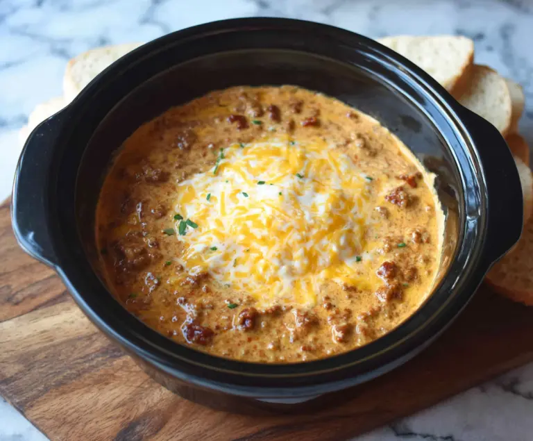 Crockpot Chili Cheese Dip
