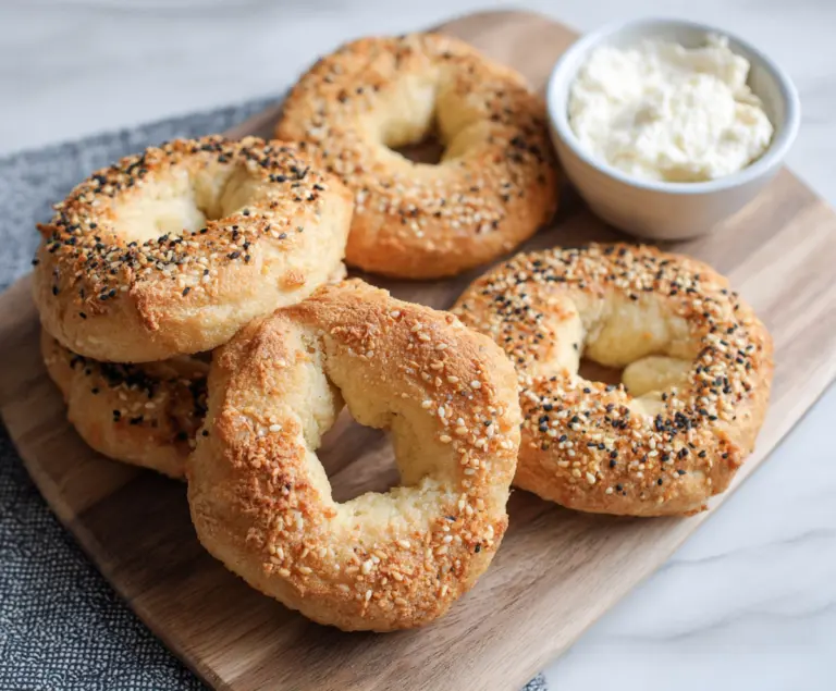 Almond Flour Greek Yogurt Bagels