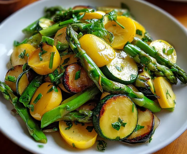 Asparagus with Zucchini and Squash