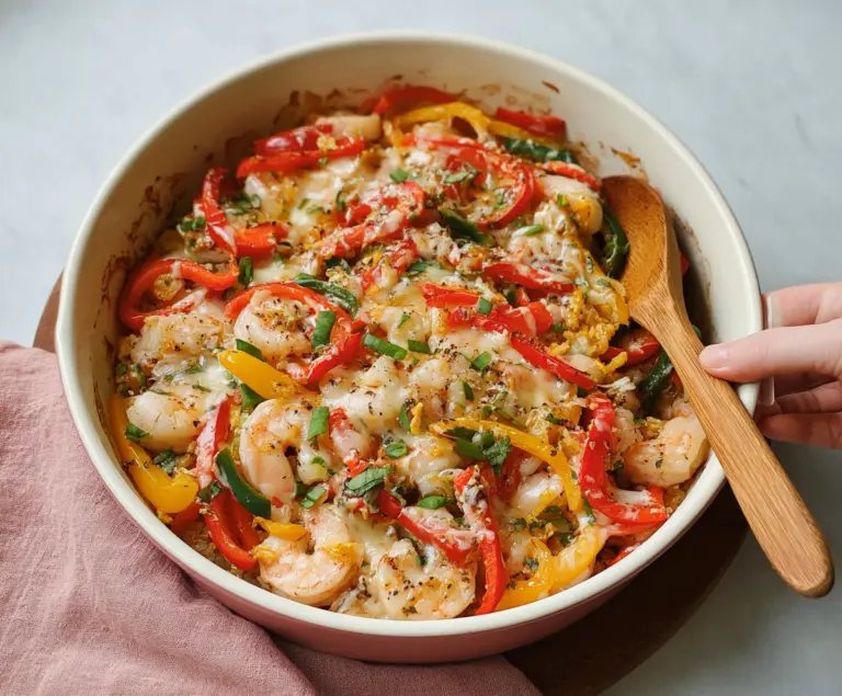 Fajita Shrimp Casserole