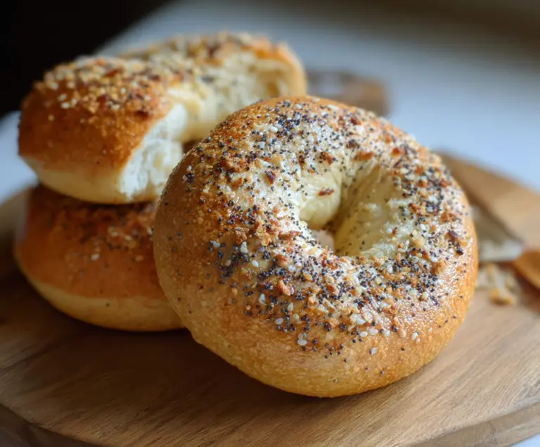 New York Style Sourdough Discard Bagels