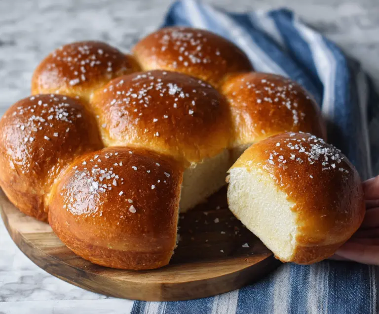 Sourdough Brioche Bread Rolls